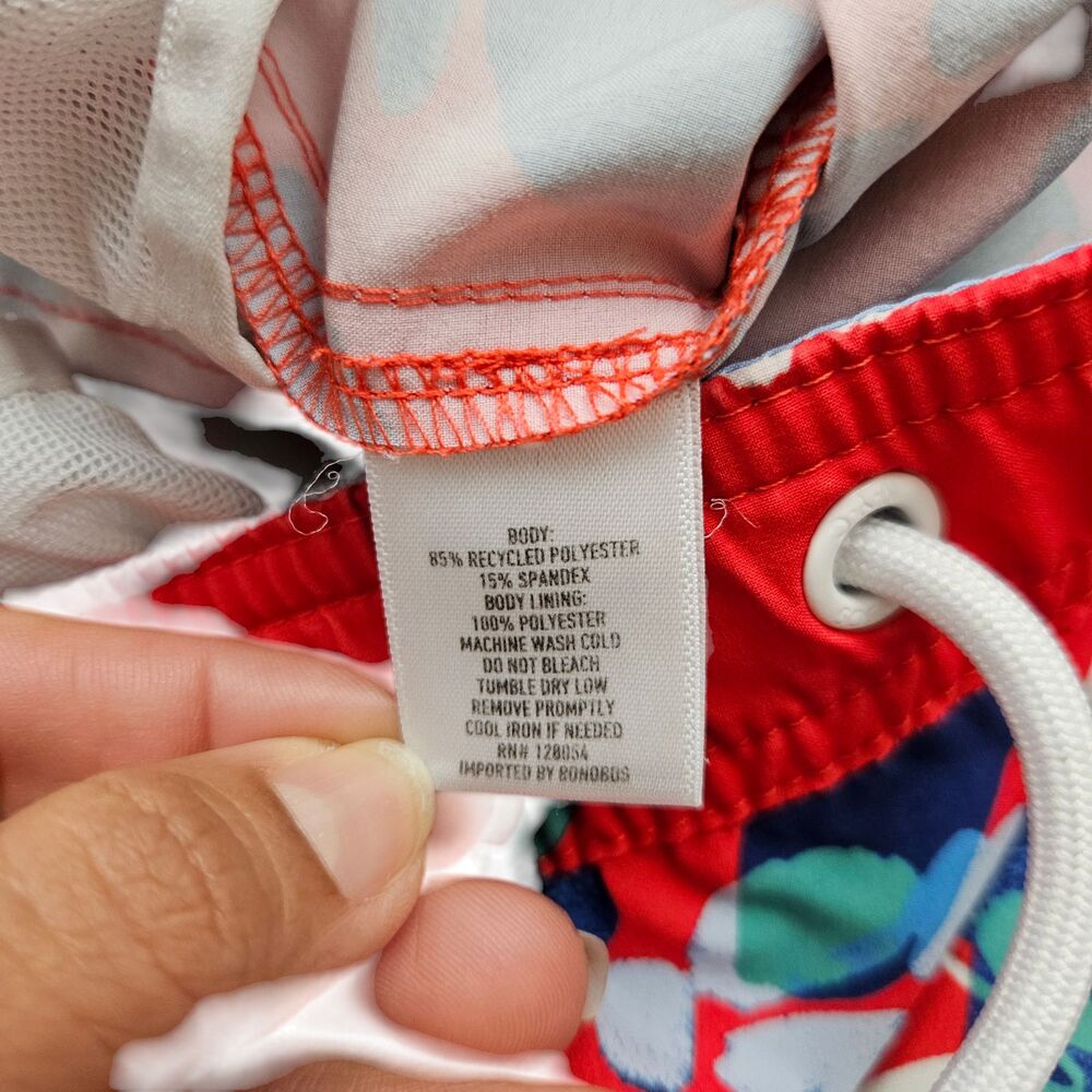 Bonobos Riviera Recycled Swim Trunks Shorts Mens Small Rio Floral Lined - Picture 5 of 8